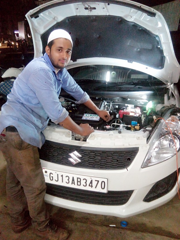 hyundai xcent cng kit fitting